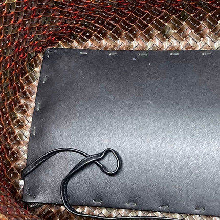 Bottega Veneta Cabat Large Intreccio Black and Transparent Leather and PVC Tote Bag