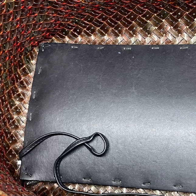 Bottega Veneta Cabat Large Intreccio Black and Transparent Leather and PVC Tote Bag