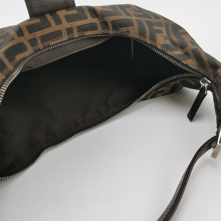 Fendi Croissant Shoulder Bag Medium Zucca Monogram Canvas