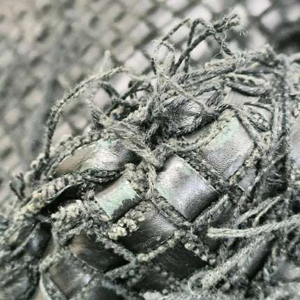 Bottega Veneta Intrecciato Hobo Bag Net and Fringes Black Lambskin leather Medium 45cm