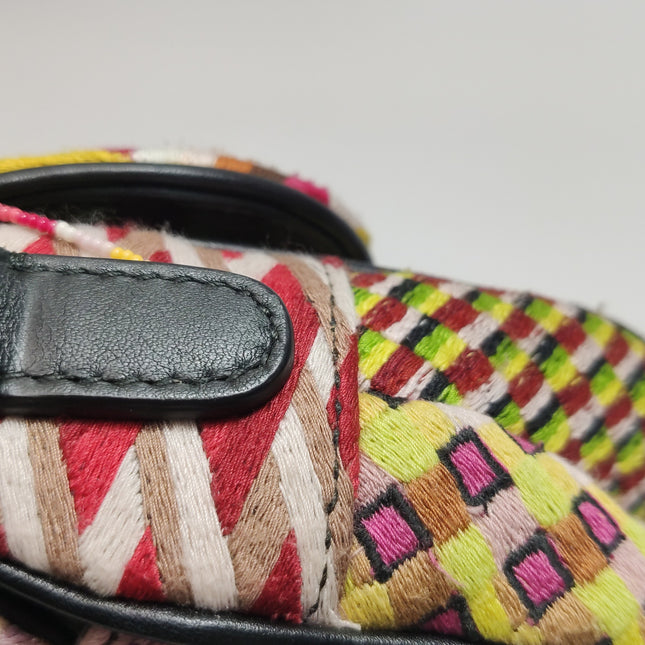 Dior Saddle Mini Multicolor Beaded Tassel Shoulder Bag 2018