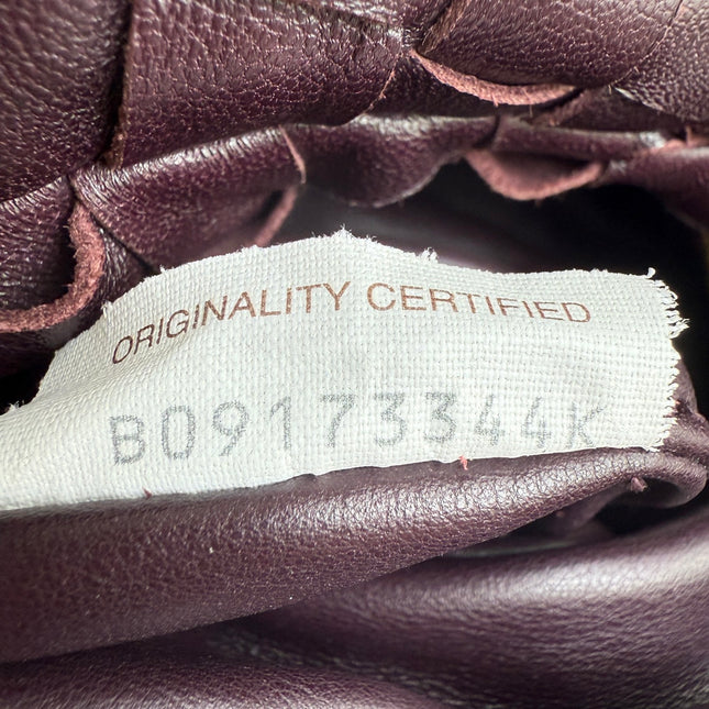 Bottega Veneta Jodie Mini Dark Burgundy Wine Leather