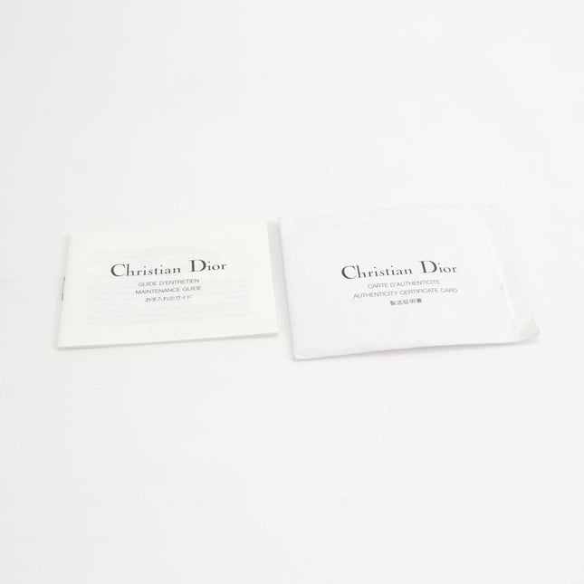 Sold Dior Cannage Leather Tote Bag White 2005 with Silver Hardware