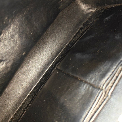 Chanel Classic Flap Medium Dark Navy Caviar Leather with 24k Gold Hardware, 2008