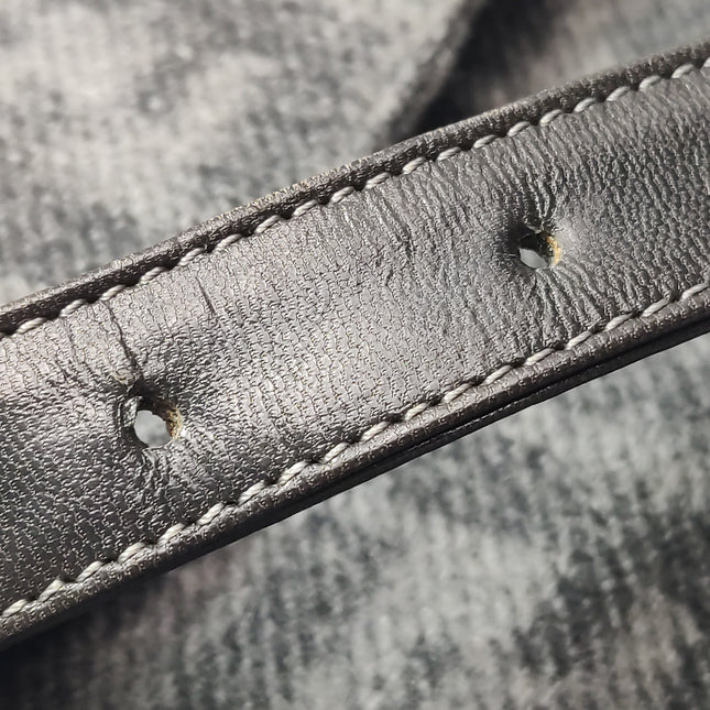 Fendi Baguette Bag Grey Wool Zucca Print Shoulder Bag