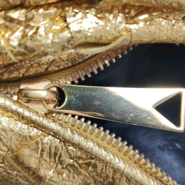 Bottega Veneta Jodie Mini Gold Leather Rare