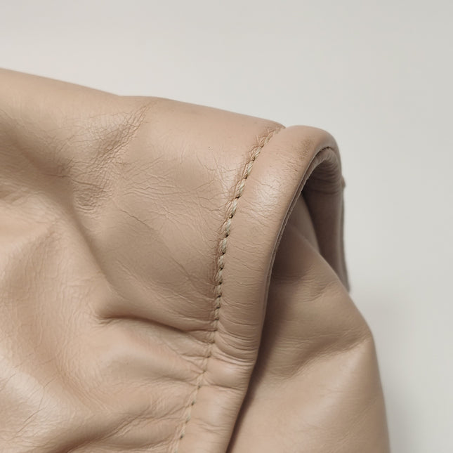 Chanel Deauville Tote Medium Pink Leather Leather Chain Straps