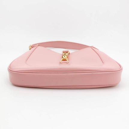 Gucci Jackie 1961 Small Leather Bag with Adjustable Strap Size Pink