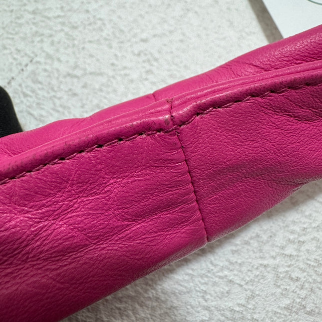 Bottega Veneta Veneta Hobo Medium Fuchsia Intrecciato Leather Bag 40cm