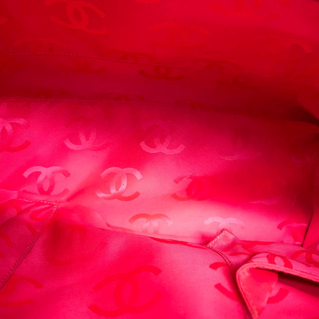 Chanel Cambon Multi-pocket Ligne Reporter Bag Medium Black CC on Black Calfskin Leather