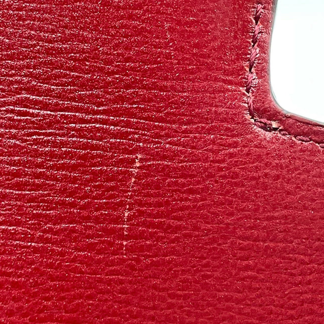 Sold Gucci 1955 Horsebit Leather Shoulder Bag Red Small