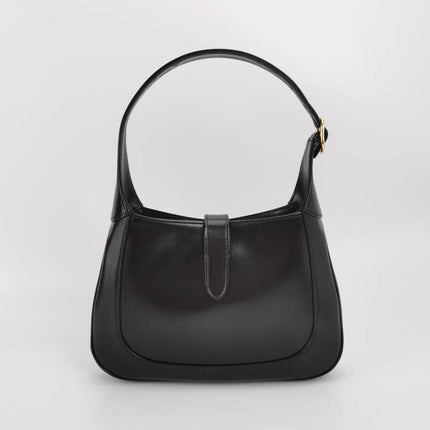 Sold Gucci Jackie 1961 Black Leather Bag Small with Adjustable Strap