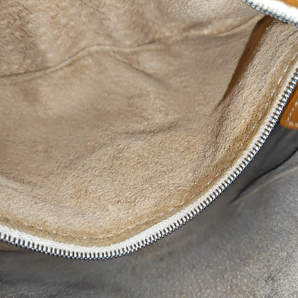 Fendi Mamma Baguette Selleria Calfskin Leather Caramel Tan Brown Shoulder Bag