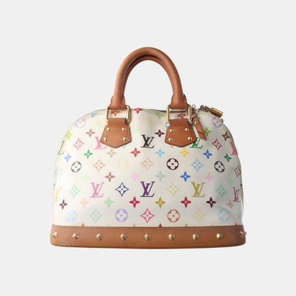 Louis Vuitton x Takashi Murakami Alma Small White Multicolor-Luxbags