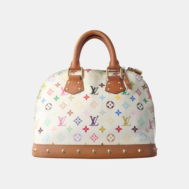 Louis Vuitton x Takashi Murakami Alma Small White Multicolor-Luxbags