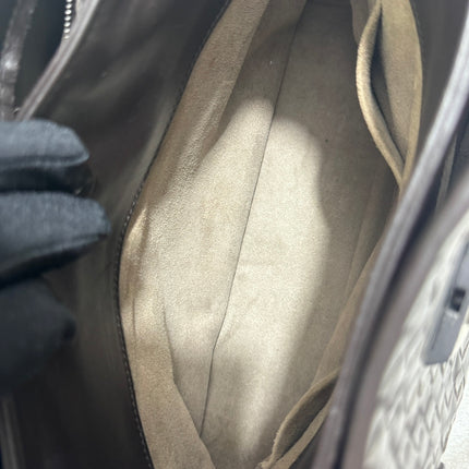 Bottega Veneta Roma Handbag Bag Intrecciato Nappa Leather Chocolate Brown Small 30cm