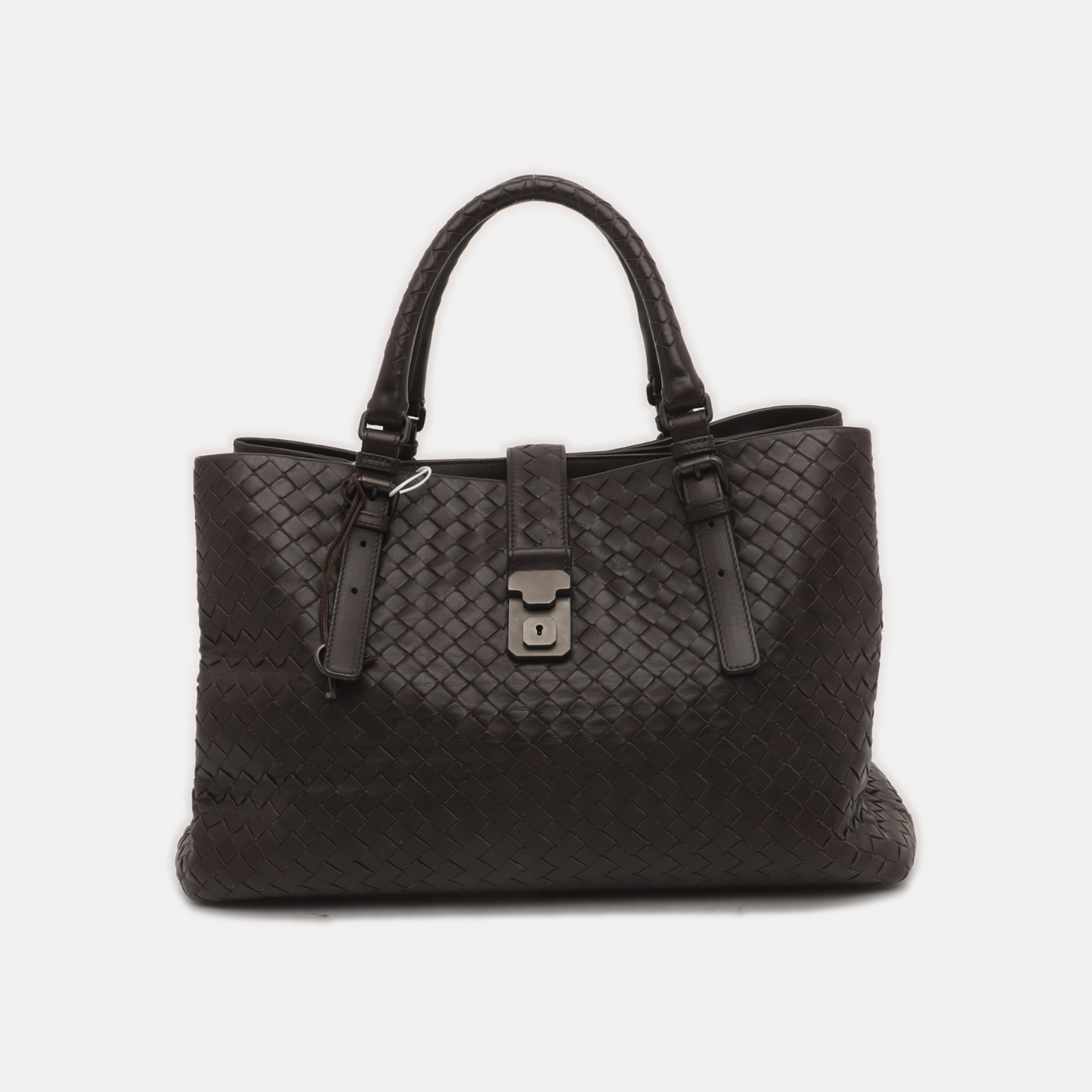 Bottega Veneta Roma Large Intrecciato Nappa Leather Dark Brown 37cm