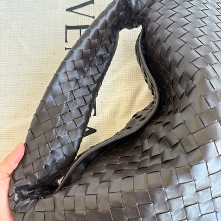 Bottega Veneta Hop Large Leather Fondant Chocolate Brown Hobo Bag