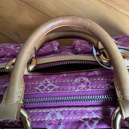 Louis Vuitton Denim Neo Speedy Boston Bag Pink