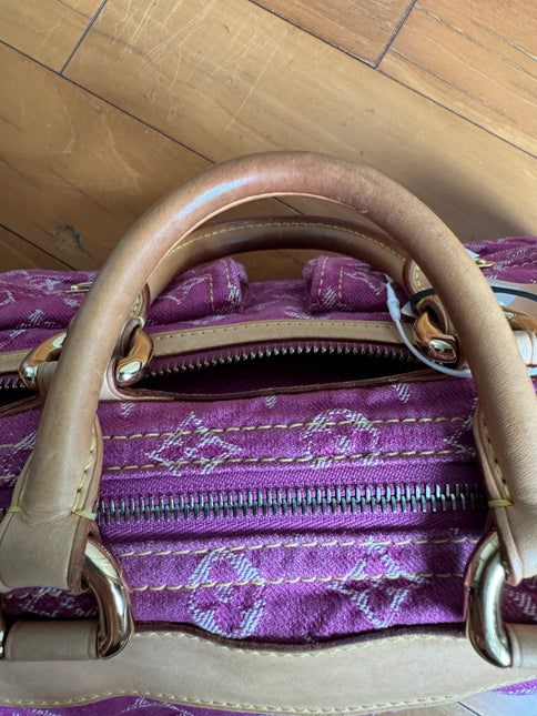 Louis Vuitton Denim Neo Speedy Boston Bag Pink