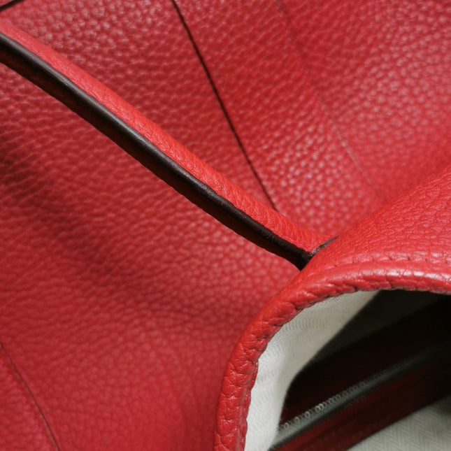 Hermes Garden Party 36 Red Calfskin Leather Handbag 2015