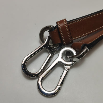 Loewe Puzzle Small Leather Woven Braided White Crossbody Bag