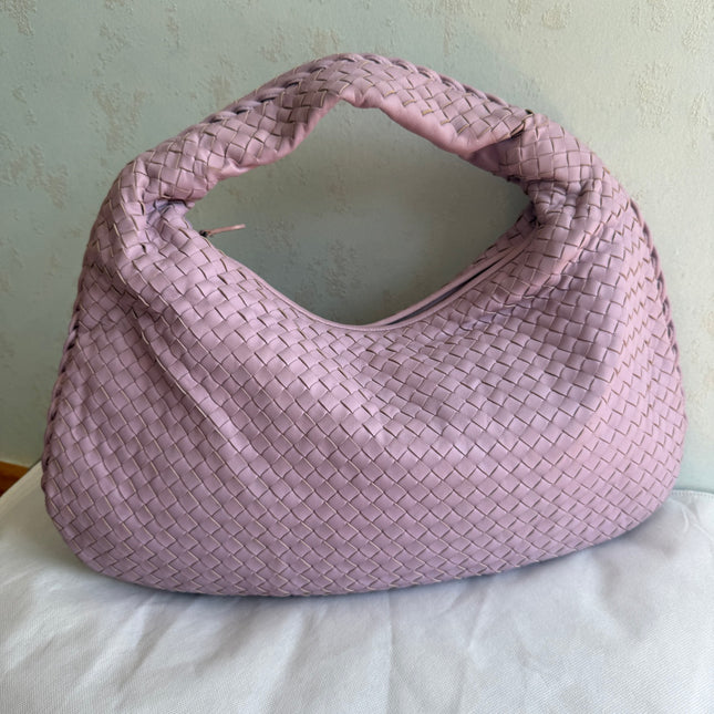 Bottega Veneta Hobo Bag Lambskin leather Lilac Purple Large 47cm-Luxbags
