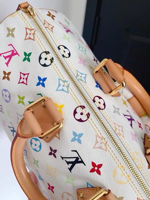 Louis Vuitton x Takashi Murakami Speedy 40 White Multicolor