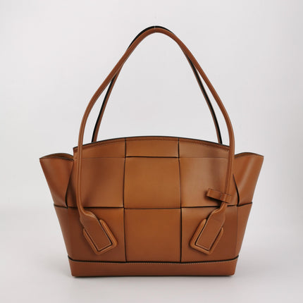 Bottega Veneta Arco Tote Bag Medium Tan Brown Leather 33