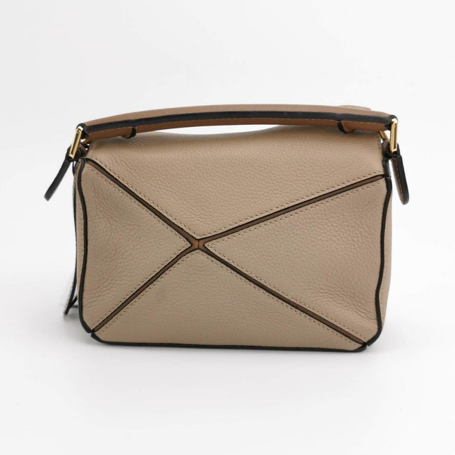 Sold Loewe Puzzle Mini Sandy Beige Calfskin Leather Crossbody Bag