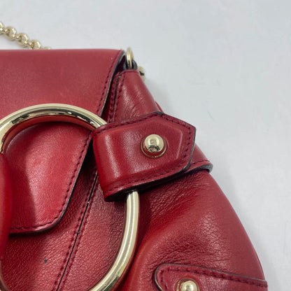 Gucci Horsebit 1955 Large Red Leather Shoulder Bag