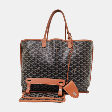 Goyard Anjou PM Medium Tote Brown Reversible Leather Lining