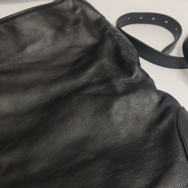 Gucci Jackie 1961 Large Black Calfskin Leather With Long Strap