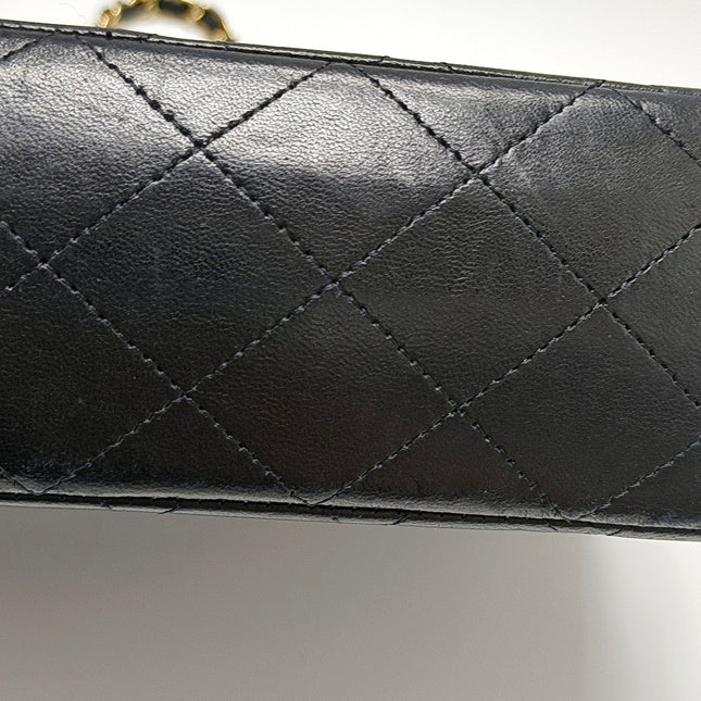 Chanel Classic Flap Medium Black Lambskin Leather Gold Hardware 2009-2010