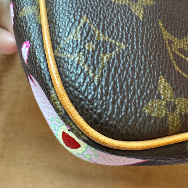 Louis Vuitton x Takashi Murakami Cherry Blossom on Brown Monogram Pochette Accessoire