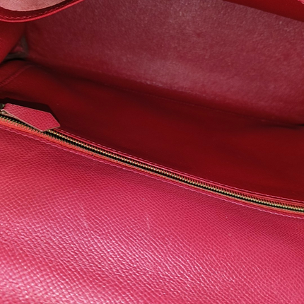 Hermes Kelly 32 Retourne Rouge Vif Red Epsom Leather Gold Hardware 1997