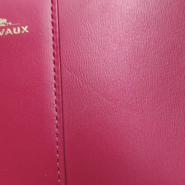 Delvaux Brilliant Mini Red Calfskin Leather Top Handle Crossbody Bag