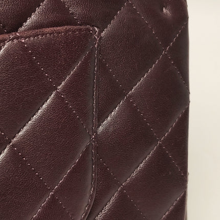 Chanel Timeless Classic Flap Medium Purple Lambskin Leather Silver Hardware 2011-2012