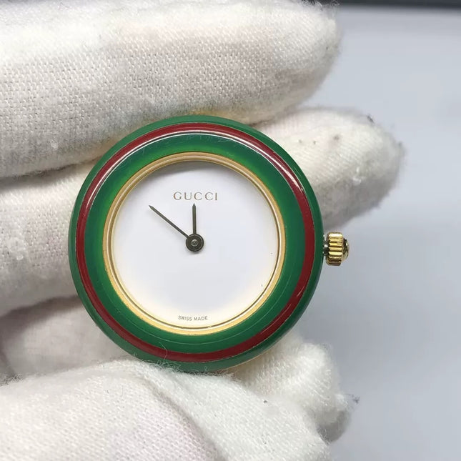 Gucci Play Watch Rainbow Interchangable Ceramic Bazel Bangle Watch 12 Colors