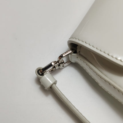 Prada Cleo Flap White Leather Shoulder bag