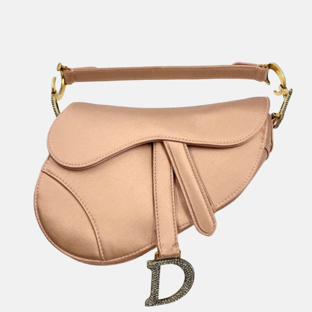 Sold Dior Saddle Mini Silk Pink with crystals