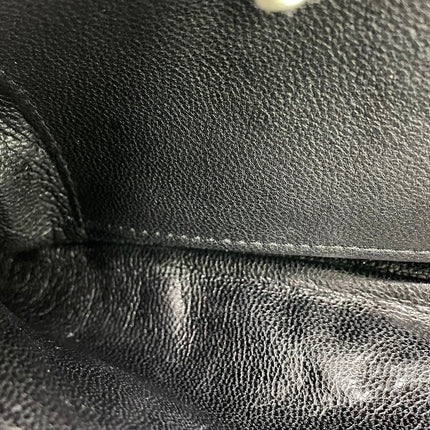 Gucci Horsebit 1955 Chain Large Black Leather and Patent Leather Shoulder Bag