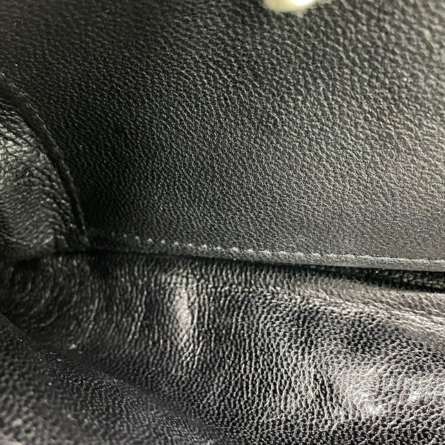 Gucci Horsebit 1955 Chain Large Black Leather and Patent Leather Shoulder Bag