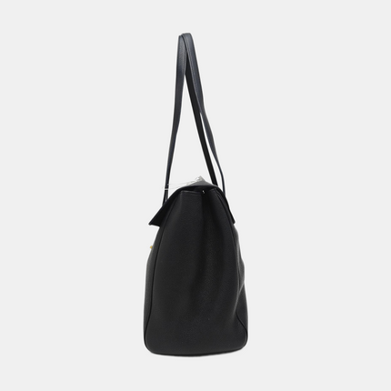 Celine Soft 16 Bag Large Black Grained Calfskin Leather