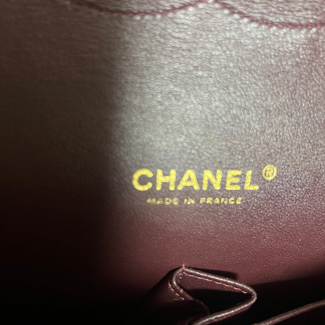 Chanel Classic Flap Maxi 2011 Black Lambskin Leather Double Flap with Gold Hardware