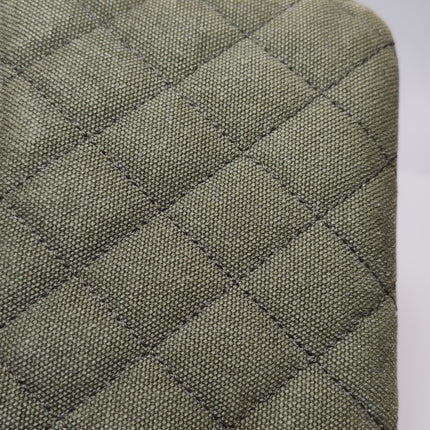 Chanel Classic Flap Green Quilted Canvas Coco Cuba Charms 2017