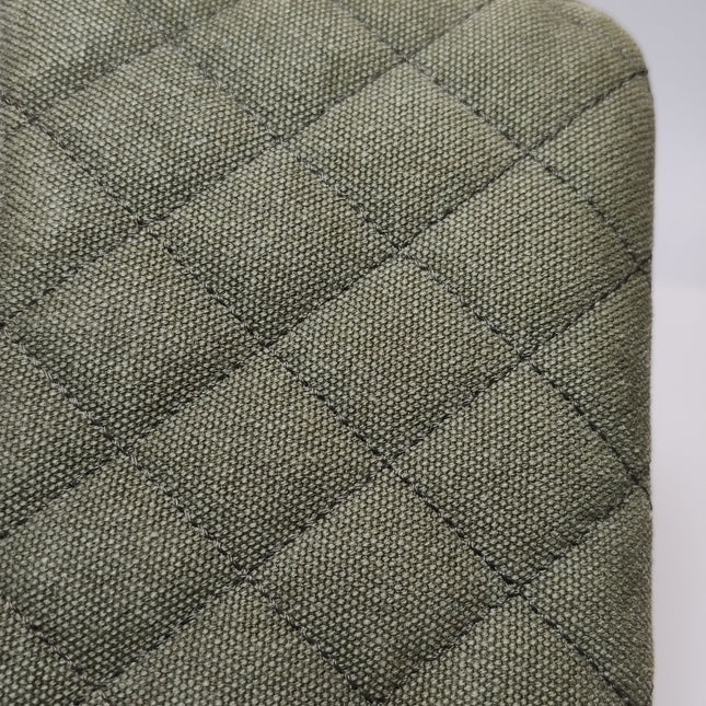 Chanel Classic Flap Green Quilted Canvas Coco Cuba Charms 2017