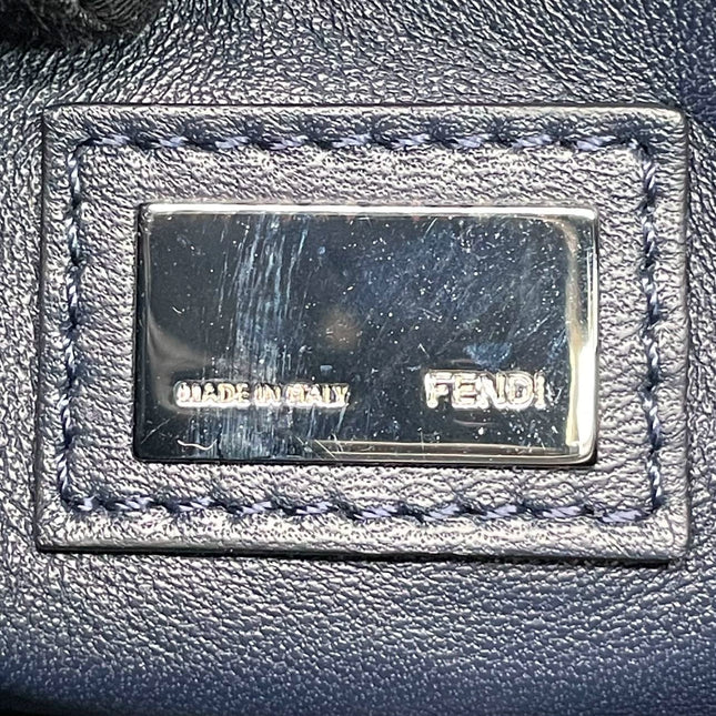 Fendi Peekaboo Mini Fox Fur Blue Limited Edition 2014