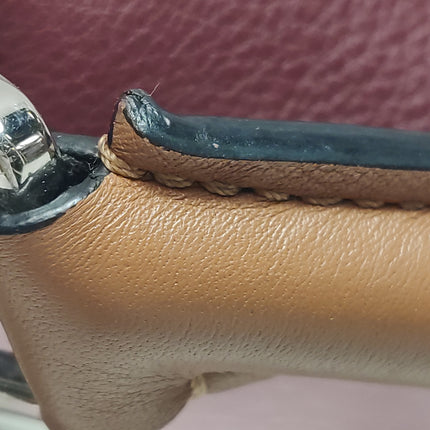 Loewe Puzzle Small Pink Burgundy Stripes Crossbody Bag