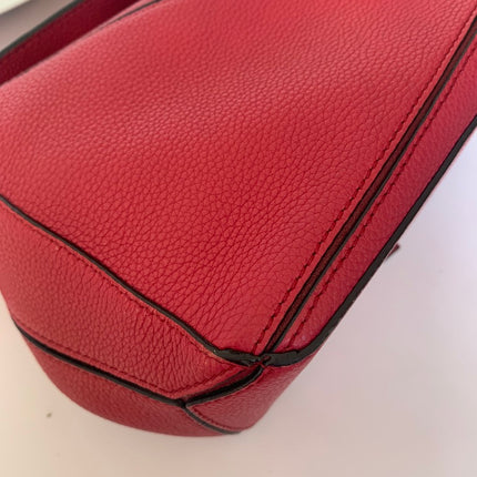 Loewe Puzzle bag small raspberry pink leather